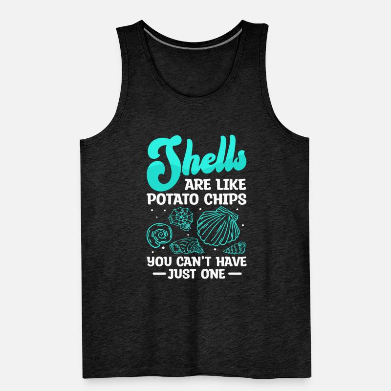 Shell Collecting & Beachcombing Fun Men's Premium Organic Tank Top