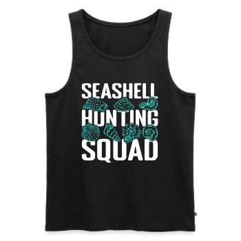 Shell & Shell Collection - Men's Premium Organic Tank Top - black - Front - AI Model Male 178 light (178cm)