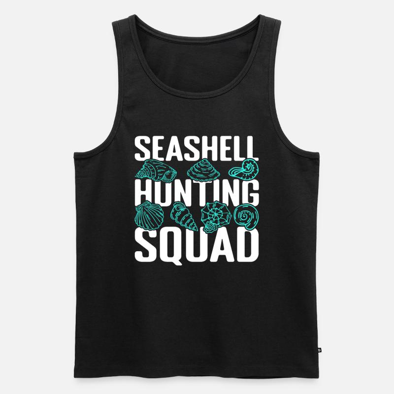 Shell & Shell Collection - Men's Premium Organic Tank Top - black