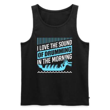 Drachenboot Caller Dragonboat Racing - Männer Premium Bio Tank Top - Schwarz - Vorne - Michal (187cm)