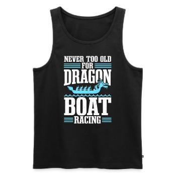 Drachenboot fahren Dragonboat Racing - Männer Premium Bio Tank Top - Schwarz - Vorne - Michal (187cm)