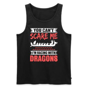 Drachenboot fahren Dragonboat Racing - Männer Premium Bio Tank Top - Schwarz - Vorne - Michal (187cm)
