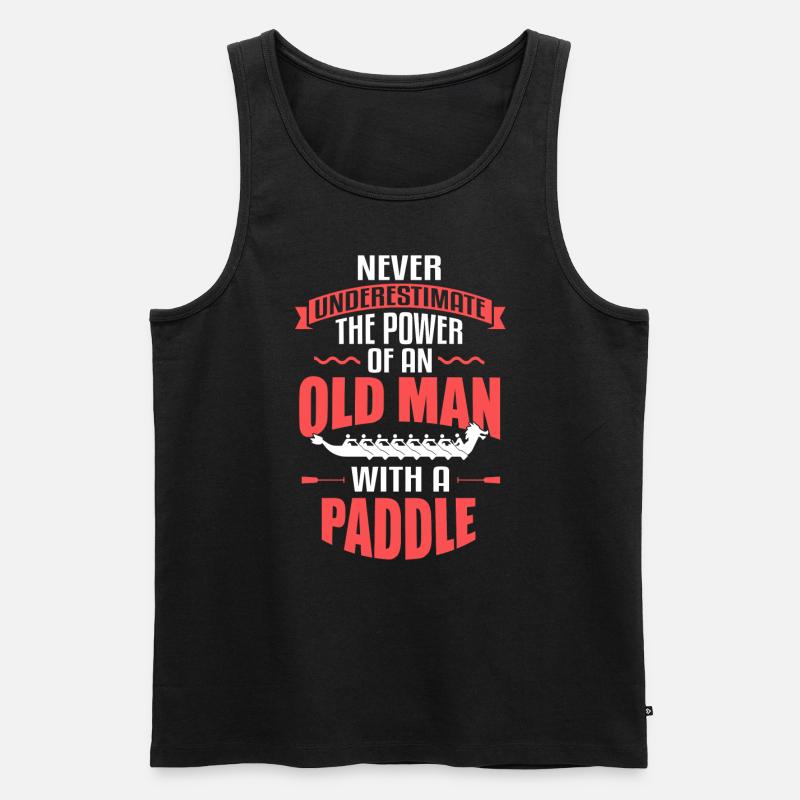 Paddeln Drachenboot Dragonboat Racing - Männer Premium Bio Tank Top - Schwarz