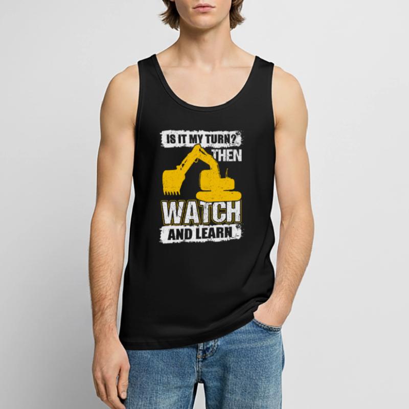 Baggerfahrer Bagger Stolzer Baggerführer Männer Premium Bio Tank Top