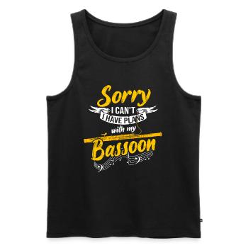 Fagott Faggotist Orchester Musiker - Männer Premium Bio Tank Top - Schwarz - Vorne - Michal (187cm)