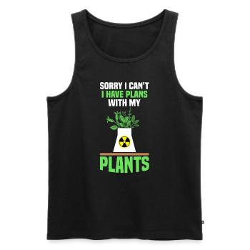 Kernenergie Atomkraftwerk Nuklear Radioaktiv - Männer Premium Bio Tank Top - Schwarz - Vorne - AI Model Male 178 light (178cm)