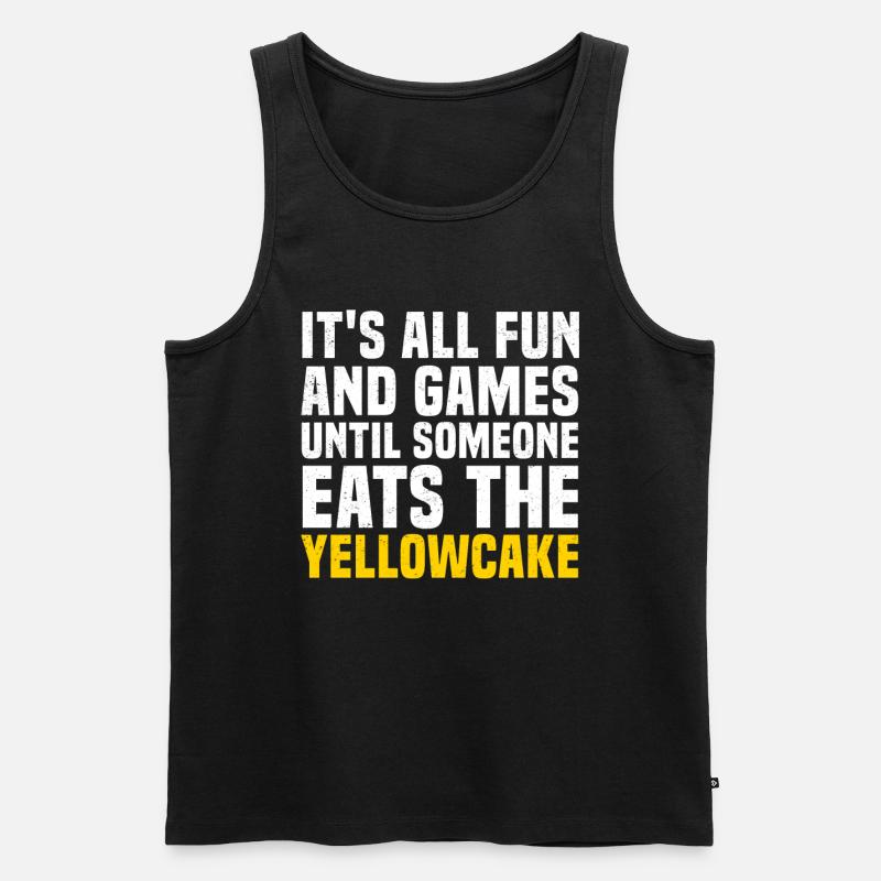 Yellowcake Atomenergie Nuklear Atomkraft - Männer Premium Bio Tank Top - Schwarz