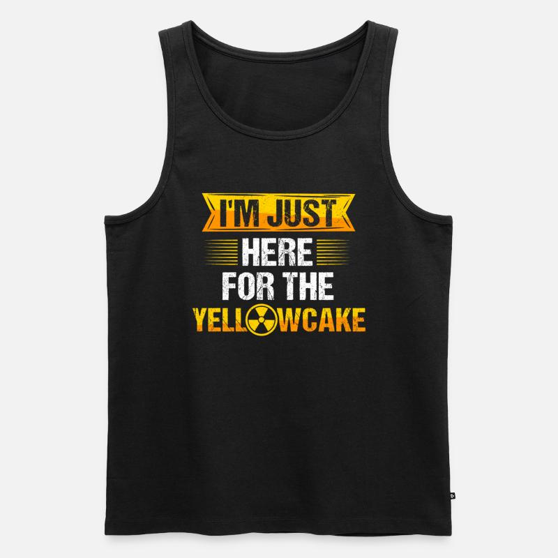 Yellowcake Nuklear Atomkraft Atomenergie - Männer Premium Bio Tank Top - Schwarz