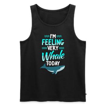 Wale Meeressäuger Buckelwal Meer - Männer Premium Bio Tank Top - Schwarz - Vorne - Michal (187cm)