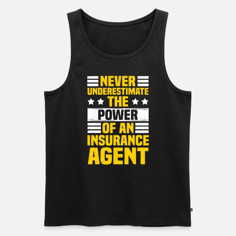 Versicherungsvertreter Aktuar Lebensversicherung - Männer Premium Bio Tank Top - Schwarz