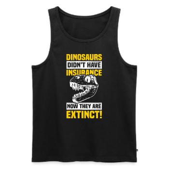 Versicherungsvertreter Lustig Aktuar - Männer Premium Bio Tank Top - Schwarz - Vorne - Michal (187cm)
