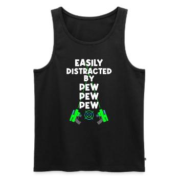 Lasertag Beam Laser Tag Laserpistole - Männer Premium Bio Tank Top - Schwarz - Vorne - AI Model Male 178 light (178cm)