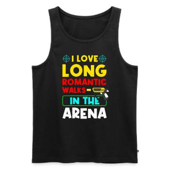 Laser Tag Lustig Laserpistole Lasertag - Männer Premium Bio Tank Top - Schwarz - Vorne - AI Model Male 178 light (178cm)