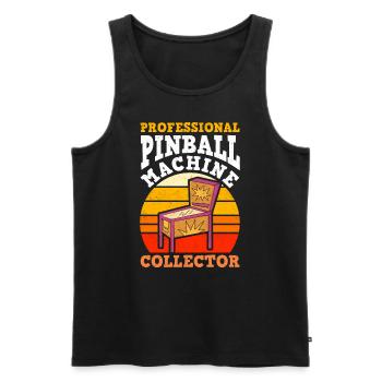 Pinball Game Arcade Flipperautomat - Männer Premium Bio Tank Top - Schwarz - Vorne - Michal (187cm)
