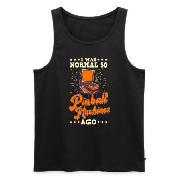 Pinball Arcade Game Flipperautomat - Männer Premium Bio Tank Top - Schwarz - Vorne - Michal (187cm)