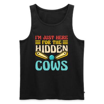 Pinball Lustig Retro Gamer Flipperautomat - Männer Premium Bio Tank Top - Schwarz - Vorne - Michal (187cm)