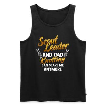 Scout Guide Scouting - Men's Premium Organic Tank Top - black - Front - Michal (187cm)