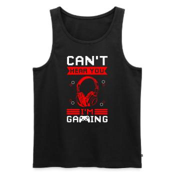 Jeux Vidéo Jeux Gamer Gamer Nerd - Débardeur bio Premium Homme - noir - Devant - Michal (187cm)