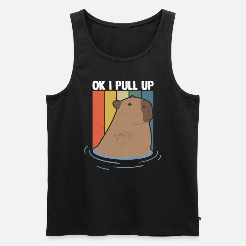 Rongeur Capybara capybara - Débardeur bio Premium Homme - noir