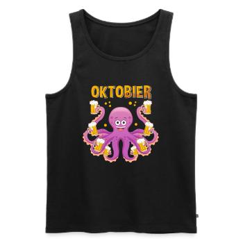 Bier Biertrinker Bierliebhaber Saufen - Männer Premium Bio Tank Top - Schwarz - Vorne - Michal (187cm)