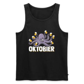 Bier Bierliebhaber Biertrinker Saufen - Männer Premium Bio Tank Top - Schwarz - Vorne - Michal (187cm)