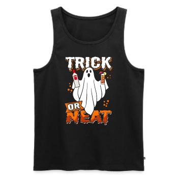 Barkeeper Halloween Gespenst Bartender - Männer Premium Bio Tank Top - Schwarz - Vorne - AI Model Male 178 light (178cm)