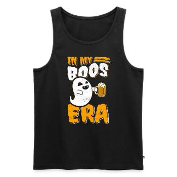 Halloween Ghost Beer Ghost Ghoul - Men's Premium Organic Tank Top - black - Front - Michal (187cm)