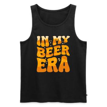 Ère de la bière Buveur de bière Amateur de bière Drôle - Débardeur bio Premium Homme - noir - Devant - Michal (187cm)