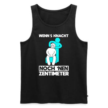 Physiotherapeuten Lustig Physiotherapie Humor - Männer Premium Bio Tank Top - Schwarz - Vorne - Michal (187cm)