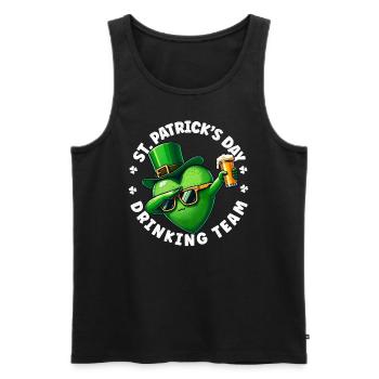St Patrick's Day Irish Pub Beer Drinker Irish - Men's Premium Organic Tank Top - black - Front - AI Model Male 178 light (178cm)
