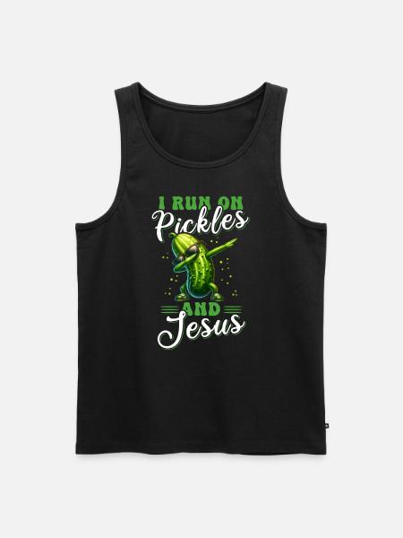 Concombre Jésus Foi Christ - Débardeur bio Premium Homme - noir