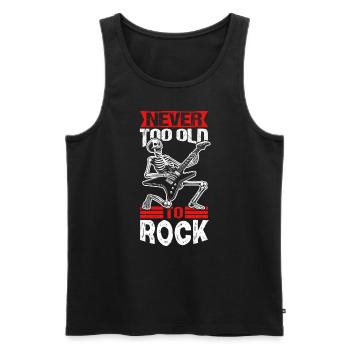 Guitariste Rock and Roll Guitare Rock Musique - Débardeur bio Premium Homme - noir - Devant - Michal (187cm)