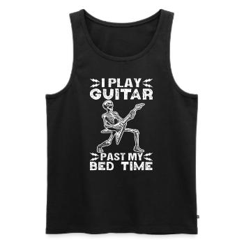 Guitar Guitarist Rock and Roll Guitar Player - Men's Premium Organic Tank Top - black - Front - Michal (187cm)