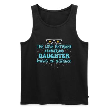 father and daughter / father / daughter / gift - Men's Premium Organic Tank Top - black - Front - Michal (187cm)