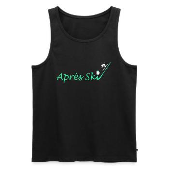 Skieur Après-Ski - Débardeur bio Premium Homme - noir - Devant - Michal (187cm)