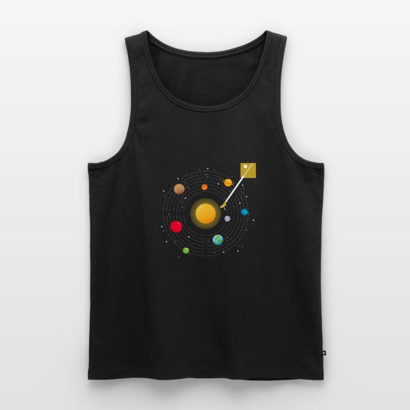 Table de mixage du système solaire Loop EDM Techno Débardeur bio Premium Homme