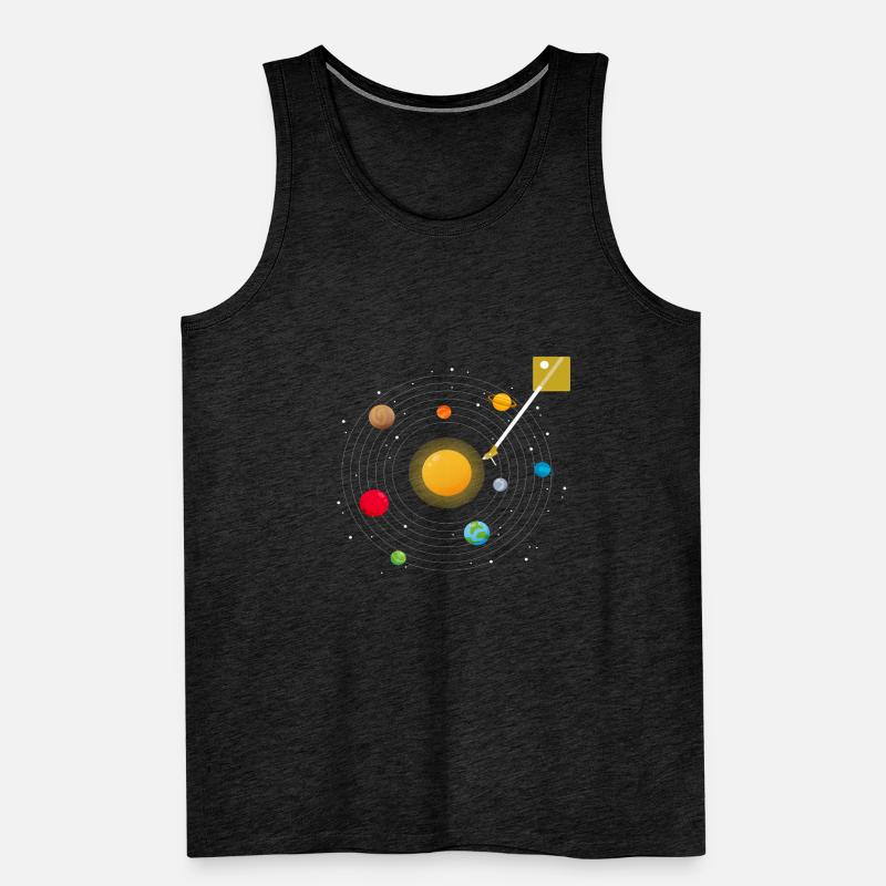 Table de mixage du système solaire Loop EDM Techno Débardeur bio Premium Homme