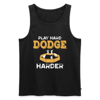 Spielen Sie Hard Harder In Gaga Ball - Männer Premium Bio Tank Top - Schwarz - Vorne - AI Model Male 178 light (178cm)