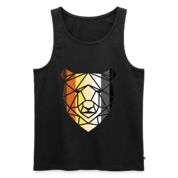 LGBT Homosexuell Gay Pride Monat Bär Bear - Männer Premium Bio Tank Top - Schwarz - Vorne - Michal (187cm)