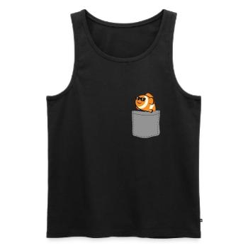 Aquarium Anemone Fish Bag Funny Clownfish - Men's Premium Organic Tank Top - black - Front - Michal (187cm)