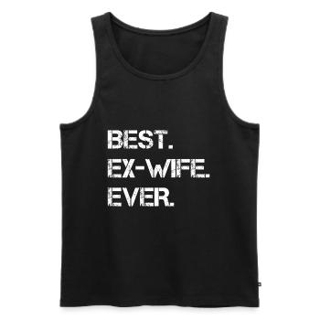 Beste Ex-Ehefrau Aller Zeiten - Scheidung Party - Männer Premium Bio Tank Top - Schwarz - Vorne - Michal (187cm)