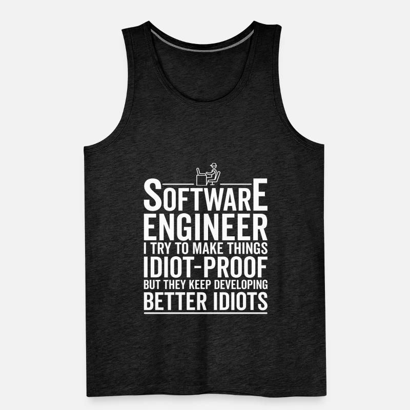 Foolproof – Software Engineer Men's Premium Organic Tank Top