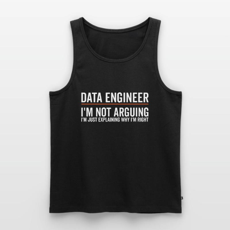 Just Explaining - Data Engineer Men's Premium Organic Tank Top
