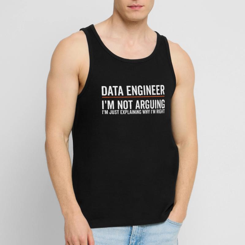 Just Explaining - Data Engineer Men's Premium Organic Tank Top