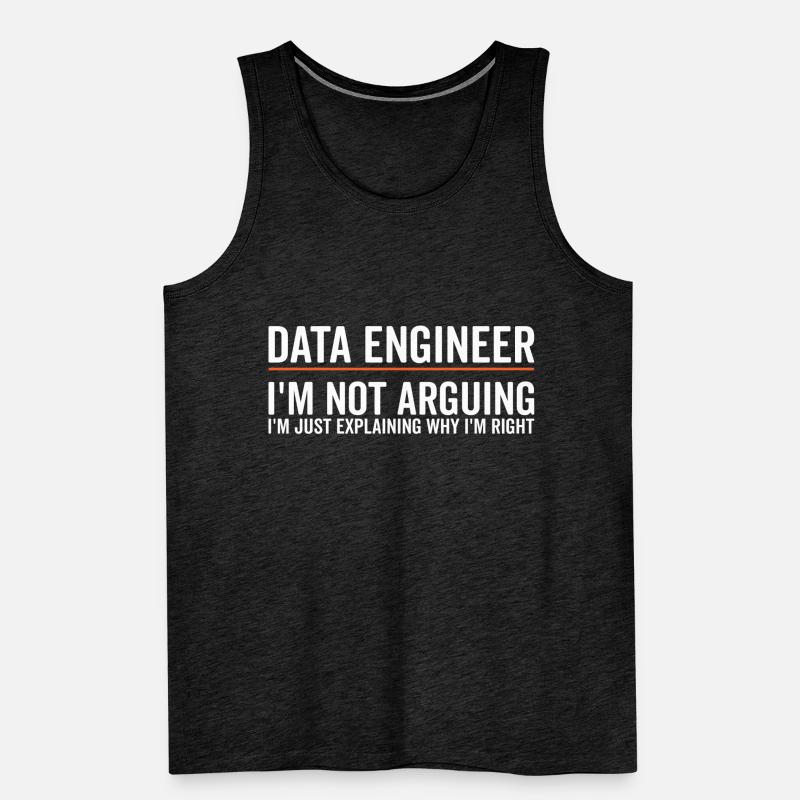 Just Explaining - Data Engineer Men's Premium Organic Tank Top