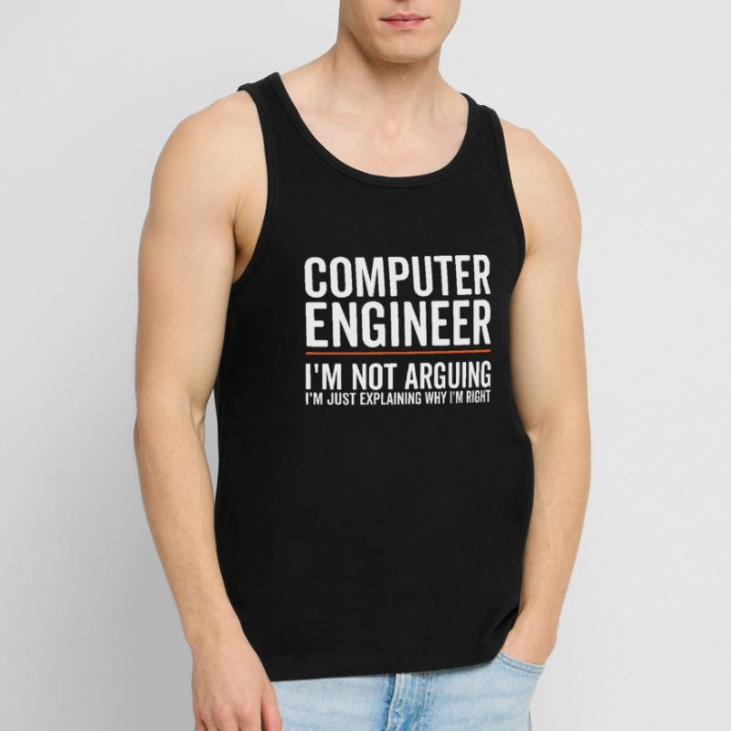 I Explain Only - Computer Engineer Men's Premium Organic Tank Top