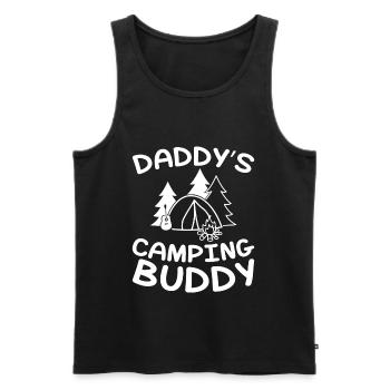 Daddys Camping Buddy - Kids Camper - Männer Premium Bio Tank Top - Schwarz - Vorne - Michal (187cm)