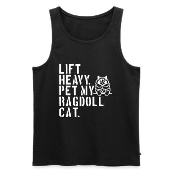 Heben Sie Schwere Haustiere, Meine Ragdoll-Katze - Männer Premium Bio Tank Top - Schwarz - Vorne - Michal (187cm)