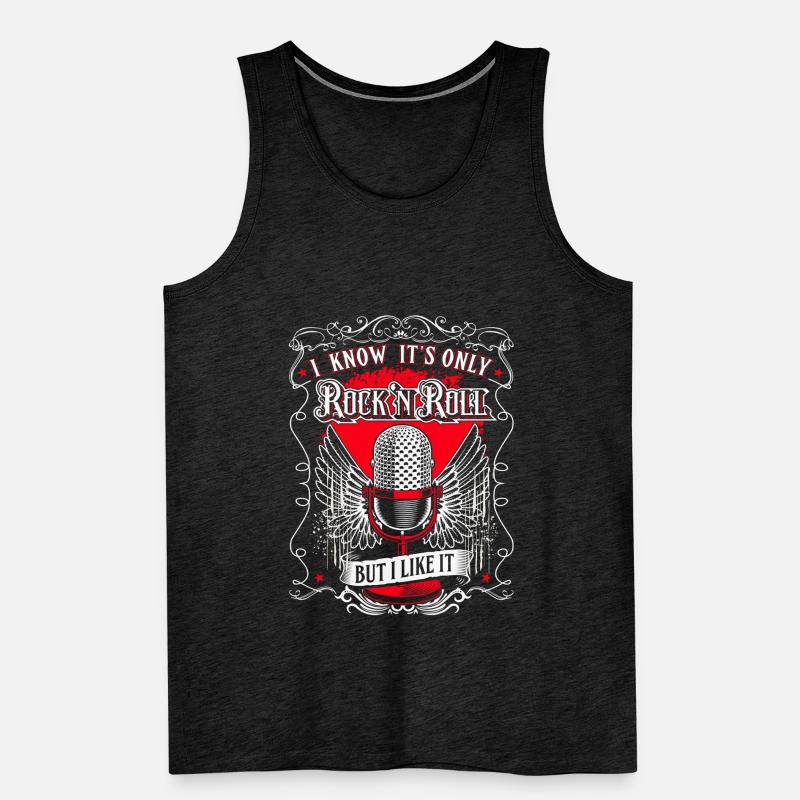 C’est rock and roll - Microphone rétro Débardeur bio Premium Homme