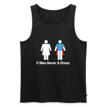 Equality - Feminism It was never a dress - Men's Premium Organic Tank Top - black - Front - Michal (187cm)